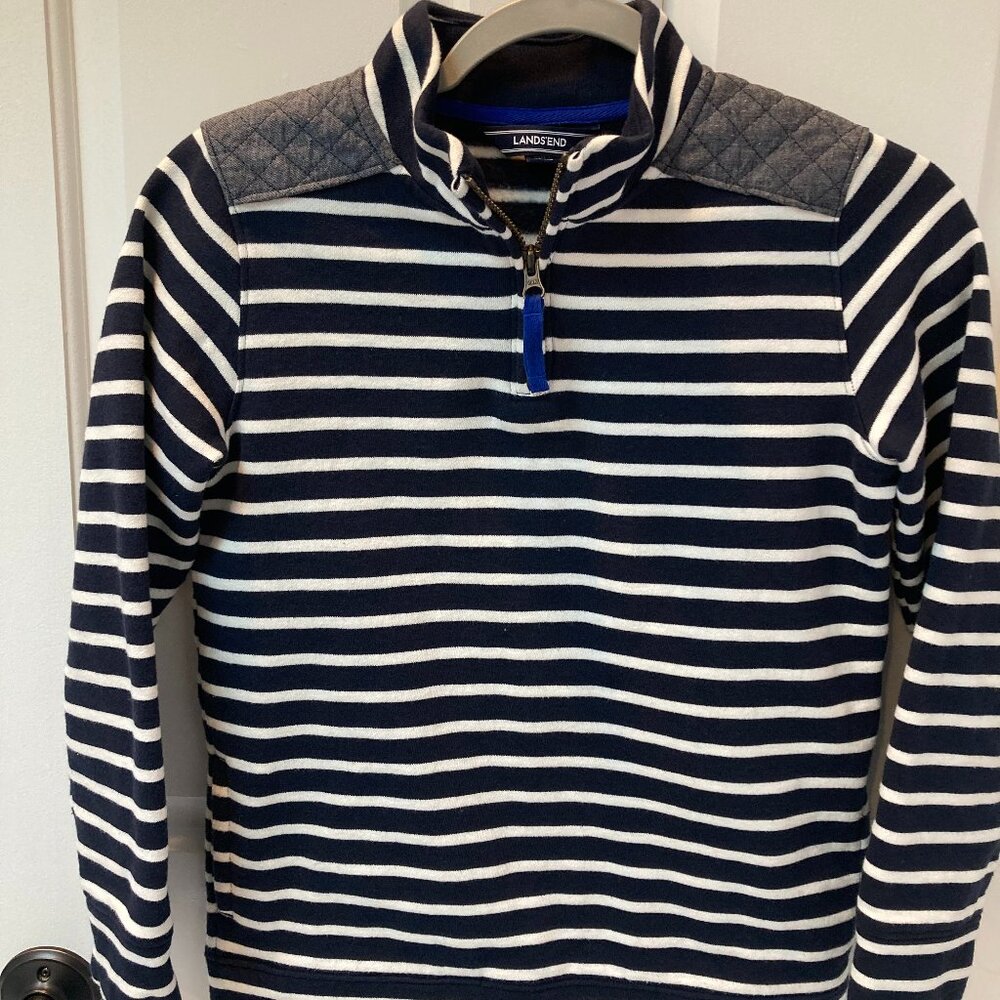 Lands' End Quarter Zip Sweatshirt Youth Medium